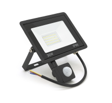 Прожектор LED з датчиком руху Ritar ZB-PGGY-30W, 30W, SMD2835, IP65, 2400Lm, 6500K (100%), Ra>70, 141*126*40mm, Black