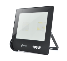 Прожектор SLIM LED RITAR RT-FLOOD100A, 100W, SMD2835, IP65, 8000Lm, 6500K (100%), Ra>70, 272*180*30mm, Black