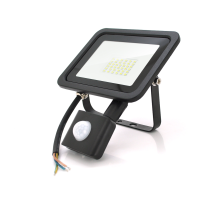 Прожектор SLIM SENSOR LED RITAR RT-FLOOD/MS30A, 30W, 36xSMD2835, IP65, 3000Lm, 6500K (100%), PF>0.9 Ra>70, 185*200*25mm