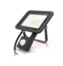 Прожектор SLIM SENSOR LED RITAR RT-FLOOD/MS30A, 30W, 36xSMD2835, IP65, 3000Lm, 6500K (100%), PF>0.9 Ra>70, 185*200*25mm
