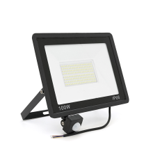 Прожектор LED з датчиком руху Ritar ZB-PGGY-100W, 100W, SMD2835, IP65, 8000Lm, 6500K (100%), Ra>70, 271*200*40mm, Black