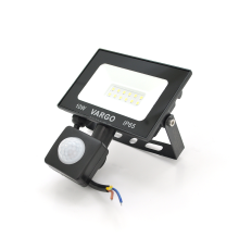 Прожектор LED з датчиком руху Vg-10W, IP65, 6500K, 2700Лм. Box