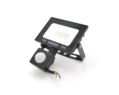 Прожектор LED з датчиком руху Vg-10W, IP65, 6500K, 2700Лм. Box