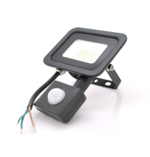 Прожектор SLIM SENSOR LED RITAR RT-FLOOD/MS20A, 20W, 24xSMD2835, IP65, 2000Lm, 6500K (100%), PF>0.9 Ra>70, 125*140*25mm