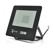 Прожектор SLIM LED RITAR RT-FLOOD30A, 30W, SMD2835, IP65, 2400Lm, 6500K (100%), Ra>70, 141*106*28mm, Black