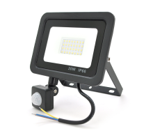 Прожектор LED з датчиком руху Ritar ZB-PGGY-20W, 20W, SMD2835, IP65, 1600Lm, 6500K (100%), Ra>70, 113*106.5*40mm, Black