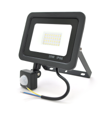 Прожектор LED з датчиком руху Ritar ZB-PGGY-20W, 20W, SMD2835, IP65, 1600Lm, 6500K (100%), Ra>70, 113*106.5*40mm, Black