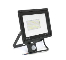 Прожектор LED з датчиком руху Ritar ZB-PGGY-50W, 50W, SMD2835, IP65, 4000Lm, 6500K (100%), Ra>70, 182*146*40mm, Black