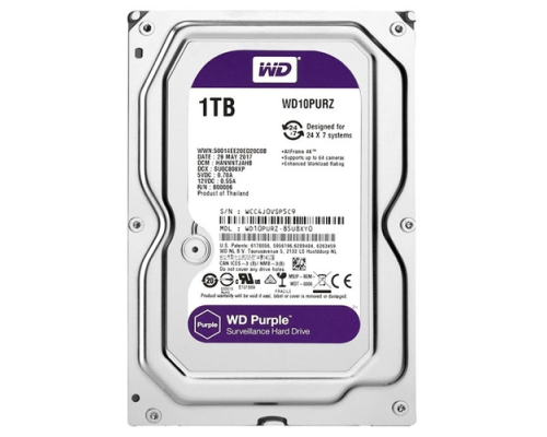 Жорсткий диск Western Digital Purple 1TB 64MB 5400rpm WD10PURZ 3.5 SATA III