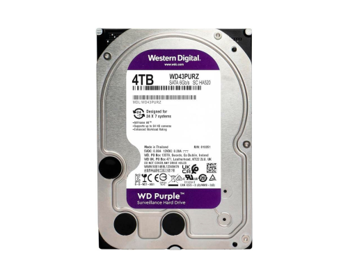 Жорсткий диск Western Digital Purple 4TB 64MB 5400rpm WD43PURZ 6Gb/s Жорсткий диск Western Digital Purple 4TB 64MB 5400rpm WD43PURZ 6Gb/s