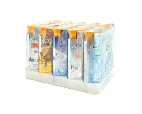Запальничка Турбо Lighter, упаковка 50шт, ціна за упаковку, Mix color Запальничка Турбо Lighter, упаковка 50шт, ціна за упаковку, Mix color