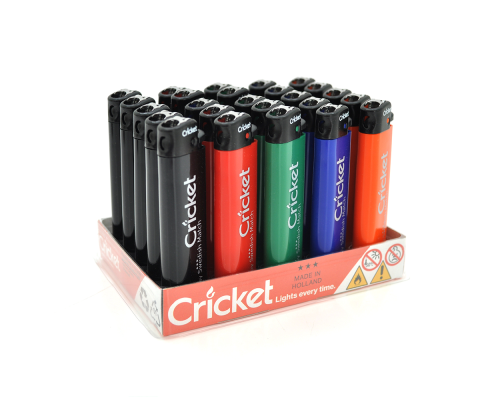 Запальничка Cricket, упаковка 25шт, ціна за упаковку, Mix color