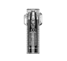 Запальничка дугова з ліхтариком KY-BD, LED 3 режими, Li-ion 260mAh, Type-C, IP56, 95x28mm, Black, BOX