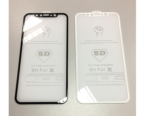 Стекло защитное 5D iPhone X