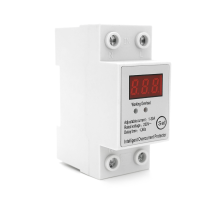 Захисне реле з контролем струму SAP01, 1-30A, 230V, на DIN-рейку 2P, кнопка скидання, 36х65х85 мм