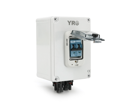 Вимикач навантаження постійного струму для сонячних систем YR1-1, 550V, 32A, IP66, підключення знизу