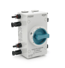 Ручний вимикач Risin, 1000V, 32A, 2St, IP66, вхід ліво-право, Grey