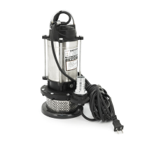 Занурювальний насос, 370W, 220V, 2 м³/год, підйом 10 м, 25мм, нержавіюча сталь + перехідник