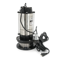 Занурювальний насос, 1500W, 220V, до 4 м³/год, підйом до 30 м, 25мм, нержавіюча сталь + перехідник