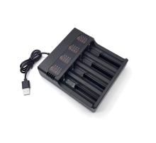 Зарядний пристрій MS-5DP4, 4 канали, 18650/26650/21700, 4.2V/4000mAh, живлення від USB