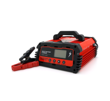 Автоматичне ЗУ для акумулятора DEMUDA 12V/24V (WET, AGM, GEL), AC110/220V, DC14,8В/29,6В, Струм заряду 12V/25A, 24V/10A, LCD, крокодили
