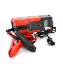 Автоматичний ЗП для акумулятора 6V/12V, R12, 100-240V, 0,45-10А, LCD, клеми (AGM/GEL/Lead)