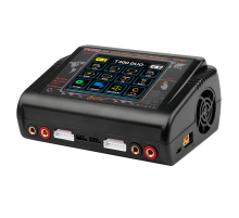 Зарядний пристрій HTRCT400 Pro Duo AC200/DC400Вт, тип АКБ LiPo, LiHv, Li-ion, NiMh, LiFe, Pb, 3.2" Touch screen, 100*65*140 (мм)