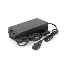 Зарядний пристрій Jinyi для акумуляторів Li-ion 48V2A(54,6V),13S,штекер Triangle plug (T-tipe/IEC/C13 N+L-),з індикацією,BOX