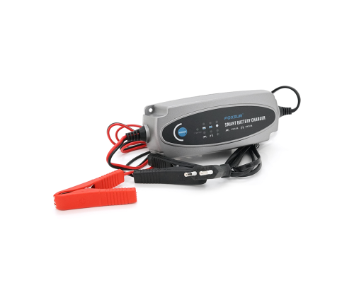 Автоматичне ЗУ для акумулятора Foxsur FBC1236 6V/12V, 100-240V, 0,2-10A, клем (AGM/GEL/Lead)