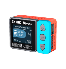 Універсальне ЗУ SKYRC B6Neo, 200W, 24V, 10A, LCD, балансир, від 1 до 6 осередків, DC/PD