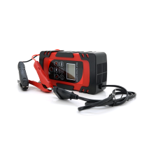 Автоматичне ЗУ для акумулятора DEMUDA 12V/24V (MF,WET,AGM,GEL), AC110/220V, DC:14,8В/29,6В, Струм заряду 12V/6A, 24V/4A, LCD, крокодили