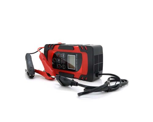 Автоматичне ЗУ для акумулятора DEMUDA 12V/24V (MF,WET,AGM,GEL), AC110/220V, DC:14,8В/29,6В, Струм заряду 12V/6A, 24V/4A, LCD, крокодили