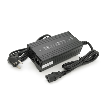 Зарядний пристрій акумуляторів LiFePO4 12V (14.6V), 4S, 10A, штекер Triangle plug (T-tipe/C13/IEC). LED-індикація, 137x90x50mm