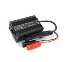 Зарядний пристрій для акумуляторів LiFePo4 36V(43.8V),12S,6A,крокодили,135x90x50mm