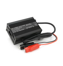 Зарядний пристрій для акумуляторів LiFePo4 36V(43.8V),12S,6A,крокодили,135x90x50mm