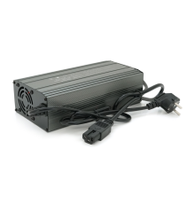 Зарядний пристрій для акумуляторів LiFePO4 36V(43.8V),12S,10-15A, штекер Triangle plug (T-tipe/C13/IEC). 185x88x60mm