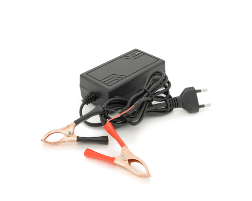 Зарядний пристрій акумуляторів LiFePO4 12V (14.6V),4S,2A, з крокодилами, LED-індикація Зарядний пристрій акумуляторів LiFePO4 12V (14.6V),4S,2A, з крокодилами, LED-індикація