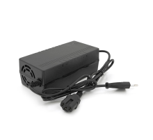 Зарядний пристрій для акумуляторів LiFePo4 36V(43.8V),12S,3A, штекер Triangle plug (T-tipe/C13/IEC), з індикацією/ 160x73x45 мм