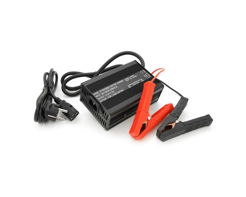 Зарядний пристрій для акумуляторів LiFePO4 12V(14,6V),4S,15A, крокодили,135x90x50mm Зарядний пристрій для акумуляторів LiFePO4 12V(14,6V),4S,15A, крокодили,135x90x50mm