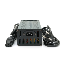 Зарядний пристрій для акумуляторів LiFePO4 48V(58,4V),16S,8A, 384 Вт, штекер Triangle plug (T-tipe/C13/IEC). ,173x90x50mm. 1.5kg
