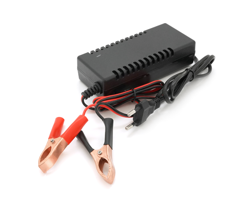 Зарядний пристрій акумуляторів LiFePO4 12V (14.6V), 4S,3A, з крокодилами, LED-індикація Зарядний пристрій акумуляторів LiFePO4 12V (14.6V), 4S,3A, з крокодилами, LED-індикація