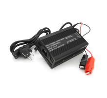 Зарядний пристрій для акумуляторів LiFePo4 60V(73V),20S,4A, + крокодили,135x90x50mm. 600 г