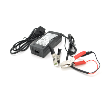 Зарядний пристрій Merlion для акумуляторів LiFePO4 12V(14,6V),4S,3A-36W + крокодили,BOX,Q50