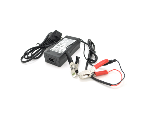Зарядний пристрій Merlion для акумуляторів LiFePO4 12V(14,6V),4S,3A-36W + крокодили,BOX,Q50 Зарядний пристрій Merlion для акумуляторів LiFePO4 12V(14,6V),4S,3A-36W + крокодили,BOX,Q50