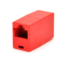 З'єднувач RJ45 8P8C мама/мама RJ45 для з'єднання кабелю, червоний, Q100