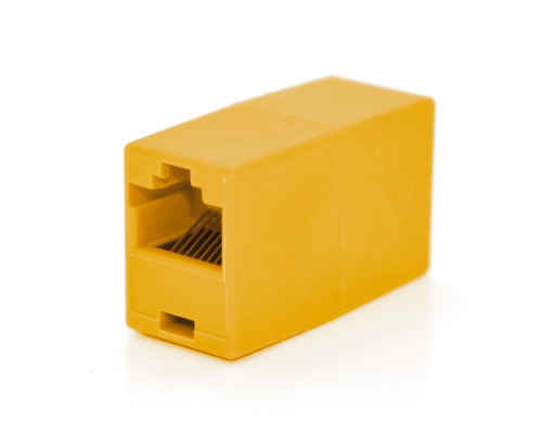 З'єднувач RJ45 8P8C мама/мама RJ45 для з'єднання кабелю, помаранчевий, Q100