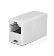 З'єднувач RJ45 8P8C мама/мама RJ45 для з'єднання кабелю, білий, Q100