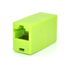 З'єднувач RJ45 8P8C мама/мама RJ45 для з'єднання кабелю, зелений, Q100