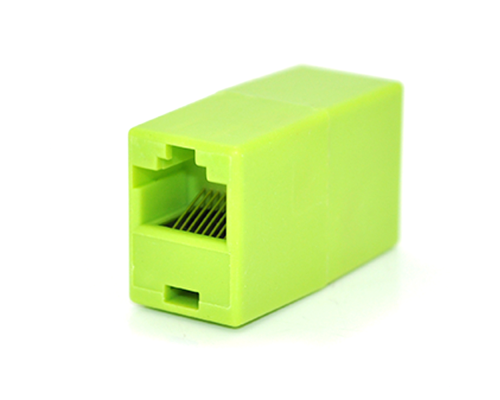 З'єднувач RJ45 8P8C мама/мама RJ45 для з'єднання кабелю, зелений, Q100 З'єднувач RJ45 8P8C мама/мама RJ45 для з'єднання кабелю, зелений, Q100