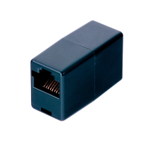 З'єднувач RJ45 8P8C мама/мама RJ45 для з'єднання кабелю, чорний, Q100